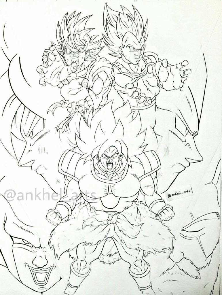 Imágenes de Dragon Ball Super Broly para dibujar